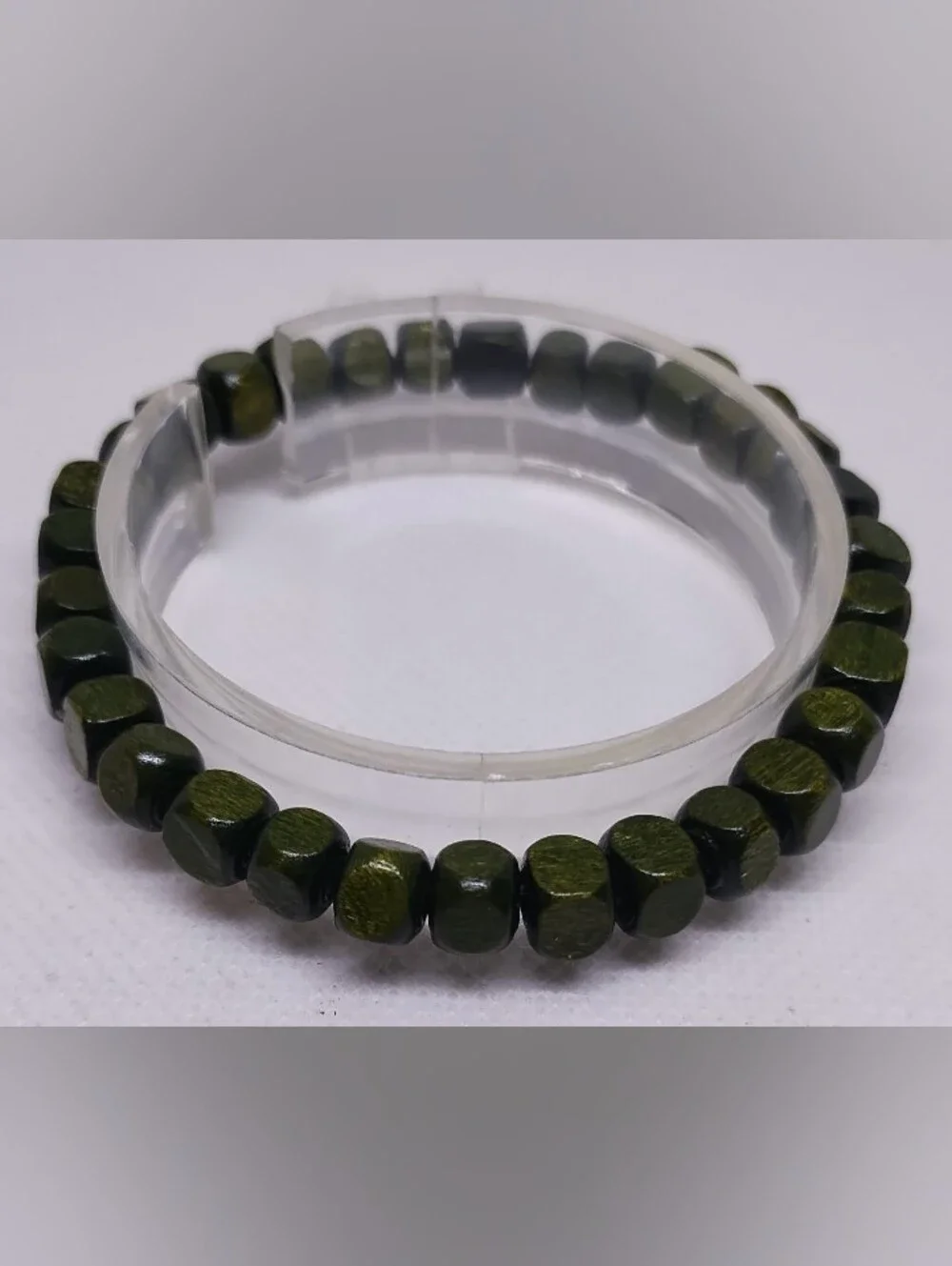 Men's Bracelet Beaded Beads Green New Jewelry G31